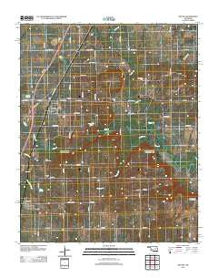 Oktaha Oklahoma Historical topographic map, 1:24000 scale, 7.5 X 7.5 Minute, Year 2012