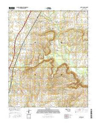 Oktaha Oklahoma Current topographic map, 1:24000 scale, 7.5 X 7.5 Minute, Year 2016