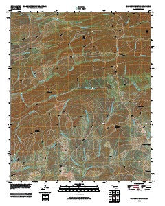 Old Glory Mountain Oklahoma Historical topographic map, 1:24000 scale, 7.5 X 7.5 Minute, Year 2010