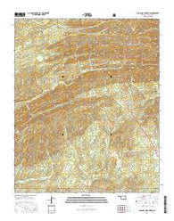 Old Glory Mountain Oklahoma Current topographic map, 1:24000 scale, 7.5 X 7.5 Minute, Year 2016