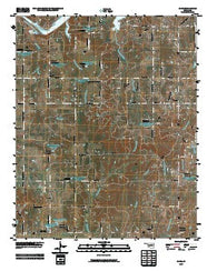 Olive Oklahoma Historical topographic map, 1:24000 scale, 7.5 X 7.5 Minute, Year 2009