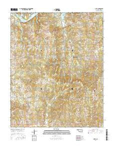 Olive Oklahoma Current topographic map, 1:24000 scale, 7.5 X 7.5 Minute, Year 2016