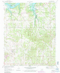 Olive Oklahoma Historical topographic map, 1:24000 scale, 7.5 X 7.5 Minute, Year 1970