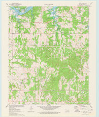 Olive Oklahoma Historical topographic map, 1:24000 scale, 7.5 X 7.5 Minute, Year 1970