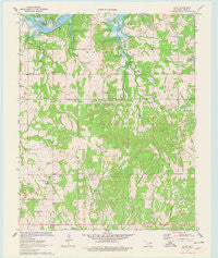 Olive Oklahoma Historical topographic map, 1:24000 scale, 7.5 X 7.5 Minute, Year 1970