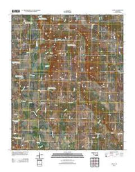 Olney Oklahoma Historical topographic map, 1:24000 scale, 7.5 X 7.5 Minute, Year 2012