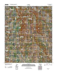 Olney Oklahoma Historical topographic map, 1:24000 scale, 7.5 X 7.5 Minute, Year 2012