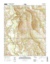 Olney Oklahoma Current topographic map, 1:24000 scale, 7.5 X 7.5 Minute, Year 2016