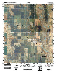 Olustee Oklahoma Historical topographic map, 1:24000 scale, 7.5 X 7.5 Minute, Year 2010