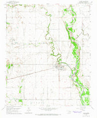Olustee Oklahoma Historical topographic map, 1:24000 scale, 7.5 X 7.5 Minute, Year 1964