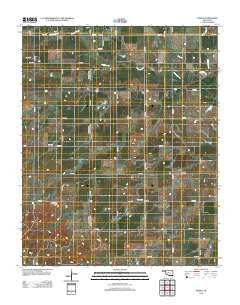 Omega Oklahoma Historical topographic map, 1:24000 scale, 7.5 X 7.5 Minute, Year 2012