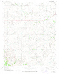 Omega Oklahoma Historical topographic map, 1:24000 scale, 7.5 X 7.5 Minute, Year 1972