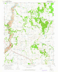 Oneta Oklahoma Historical topographic map, 1:24000 scale, 7.5 X 7.5 Minute, Year 1963
