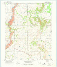 Oneta Oklahoma Historical topographic map, 1:24000 scale, 7.5 X 7.5 Minute, Year 1963
