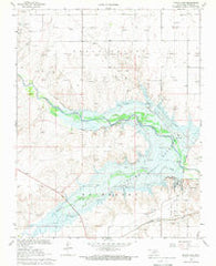 Optima Dam Oklahoma Historical topographic map, 1:24000 scale, 7.5 X 7.5 Minute, Year 1968