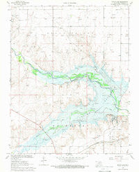 Optima Dam Oklahoma Historical topographic map, 1:24000 scale, 7.5 X 7.5 Minute, Year 1968