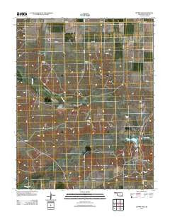 Optima Dam Oklahoma Historical topographic map, 1:24000 scale, 7.5 X 7.5 Minute, Year 2012
