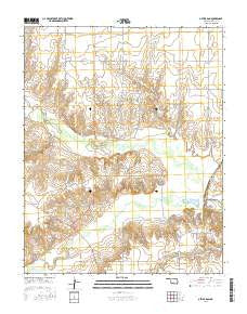 Optima Dam Oklahoma Current topographic map, 1:24000 scale, 7.5 X 7.5 Minute, Year 2016