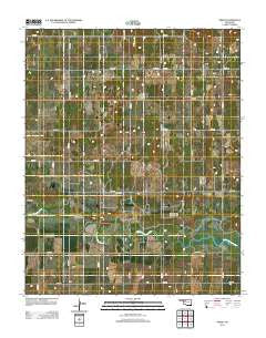 Orion Oklahoma Historical topographic map, 1:24000 scale, 7.5 X 7.5 Minute, Year 2012
