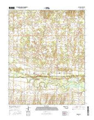 Orion Oklahoma Current topographic map, 1:24000 scale, 7.5 X 7.5 Minute, Year 2016