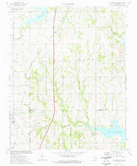 Orlando East Oklahoma Historical topographic map, 1:24000 scale, 7.5 X 7.5 Minute, Year 1974