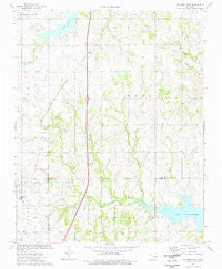 Orlando East Oklahoma Historical topographic map, 1:24000 scale, 7.5 X 7.5 Minute, Year 1974