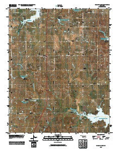 Orlando East Oklahoma Historical topographic map, 1:24000 scale, 7.5 X 7.5 Minute, Year 2010
