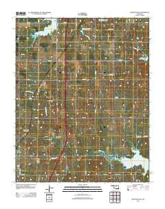 Orlando East Oklahoma Historical topographic map, 1:24000 scale, 7.5 X 7.5 Minute, Year 2012