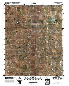 Orlando West Oklahoma Historical topographic map, 1:24000 scale, 7.5 X 7.5 Minute, Year 2010