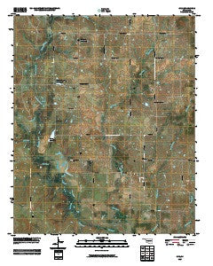 Orr Oklahoma Historical topographic map, 1:24000 scale, 7.5 X 7.5 Minute, Year 2009