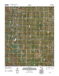 Orr Oklahoma Historical topographic map, 1:24000 scale, 7.5 X 7.5 Minute, Year 2012