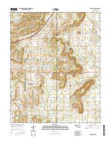 Osage Hills Oklahoma Current topographic map, 1:24000 scale, 7.5 X 7.5 Minute, Year 2016