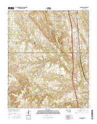Overbrook Oklahoma Current topographic map, 1:24000 scale, 7.5 X 7.5 Minute, Year 2016