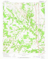 Overbrook Oklahoma Historical topographic map, 1:24000 scale, 7.5 X 7.5 Minute, Year 1964