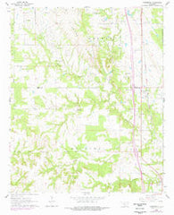 Overbrook Oklahoma Historical topographic map, 1:24000 scale, 7.5 X 7.5 Minute, Year 1964