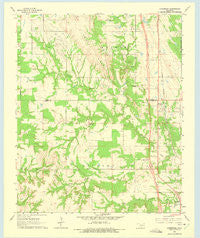 Overbrook Oklahoma Historical topographic map, 1:24000 scale, 7.5 X 7.5 Minute, Year 1964