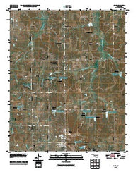 Paden Oklahoma Historical topographic map, 1:24000 scale, 7.5 X 7.5 Minute, Year 2010