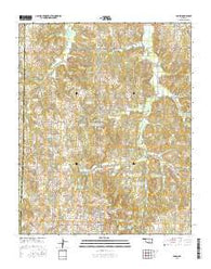 Paden Oklahoma Current topographic map, 1:24000 scale, 7.5 X 7.5 Minute, Year 2016