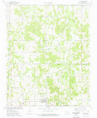 Paden Oklahoma Historical topographic map, 1:24000 scale, 7.5 X 7.5 Minute, Year 1974