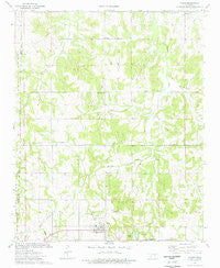 Paden Oklahoma Historical topographic map, 1:24000 scale, 7.5 X 7.5 Minute, Year 1974