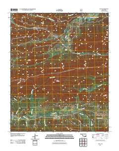 Page Oklahoma Historical topographic map, 1:24000 scale, 7.5 X 7.5 Minute, Year 2011