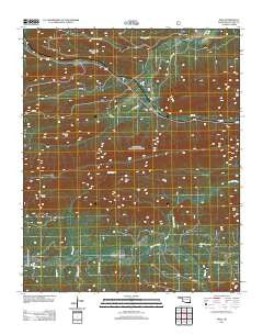Page Oklahoma Historical topographic map, 1:24000 scale, 7.5 X 7.5 Minute, Year 2013