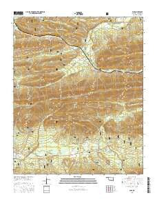 Page Oklahoma Current topographic map, 1:24000 scale, 7.5 X 7.5 Minute, Year 2016