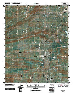 Panama Oklahoma Historical topographic map, 1:24000 scale, 7.5 X 7.5 Minute, Year 2010
