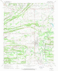 Panama Oklahoma Historical topographic map, 1:24000 scale, 7.5 X 7.5 Minute, Year 1968