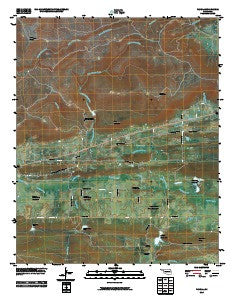 Panola Oklahoma Historical topographic map, 1:24000 scale, 7.5 X 7.5 Minute, Year 2010