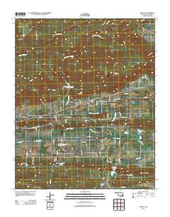 Panola Oklahoma Historical topographic map, 1:24000 scale, 7.5 X 7.5 Minute, Year 2013