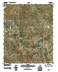 Paoli Oklahoma Historical topographic map, 1:24000 scale, 7.5 X 7.5 Minute, Year 2010