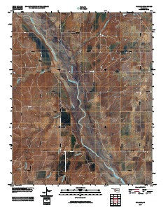 Parallel Oklahoma Historical topographic map, 1:24000 scale, 7.5 X 7.5 Minute, Year 2010