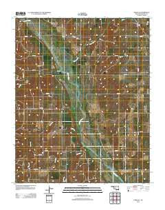 Parallel Oklahoma Historical topographic map, 1:24000 scale, 7.5 X 7.5 Minute, Year 2012